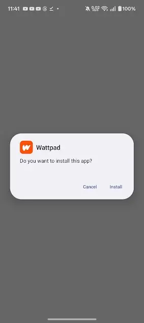 Screenshot of Wattpad App